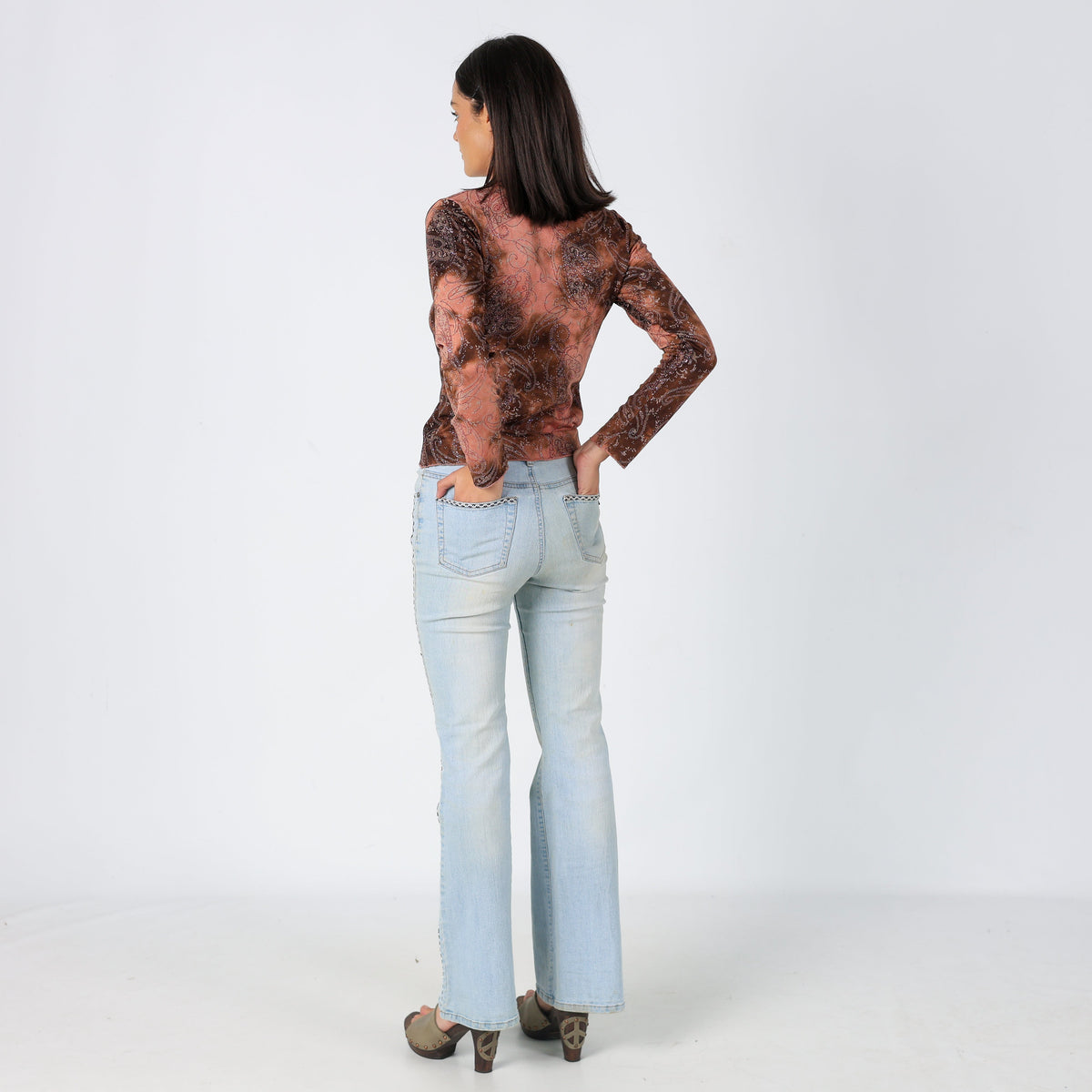 Light Blue 90s TeliJeans Flare Jeans Embroidered (6)
