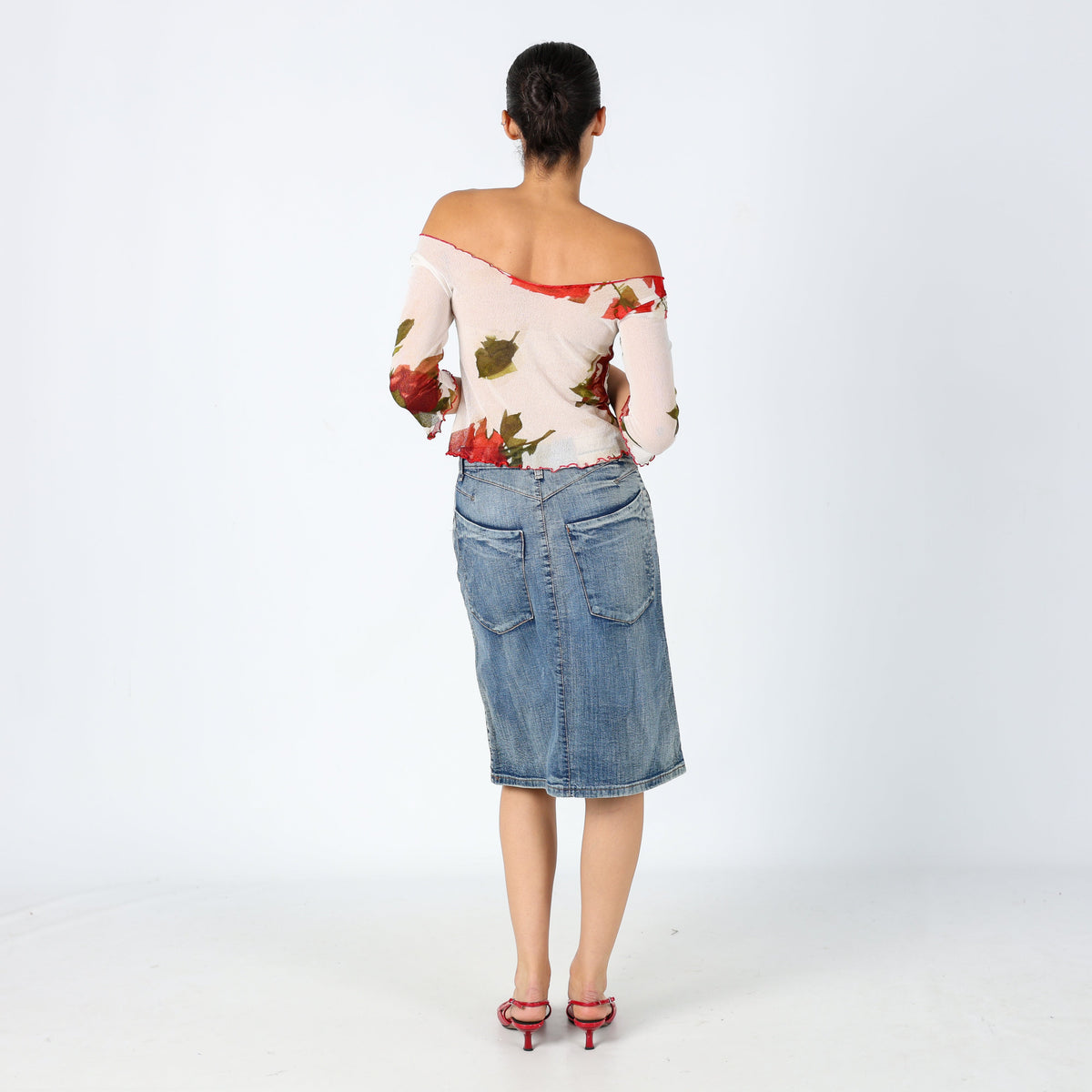 Light Blue 90s Coconuda Denim Midi Skirt (8)