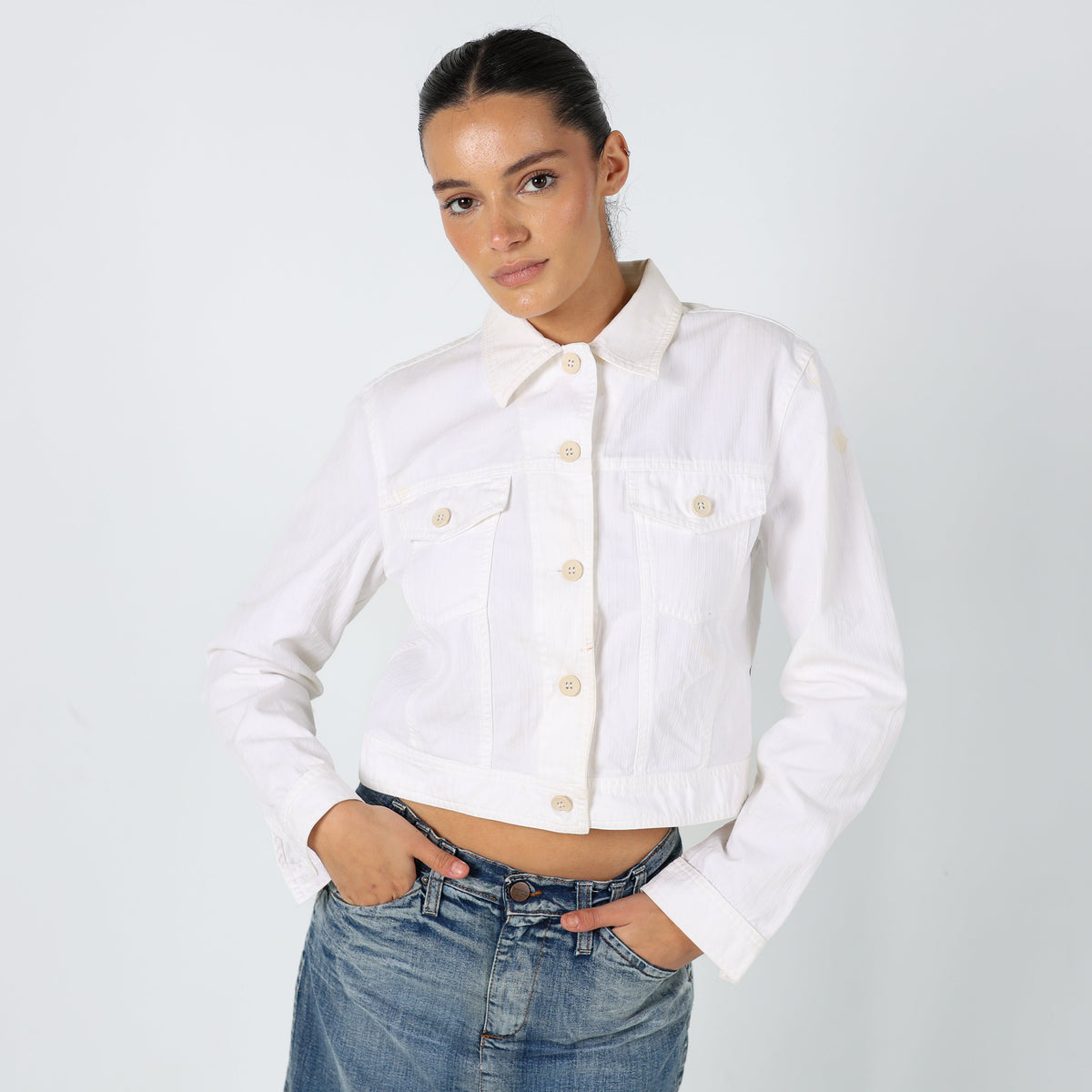Ivory 90s Armani Jeans Light jacket (S)