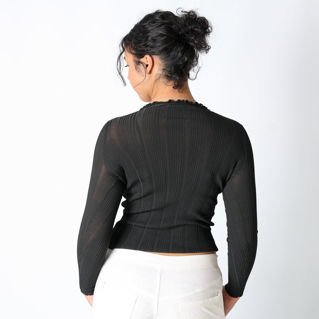 Black 90s PennyPull Cami V Neck (S)