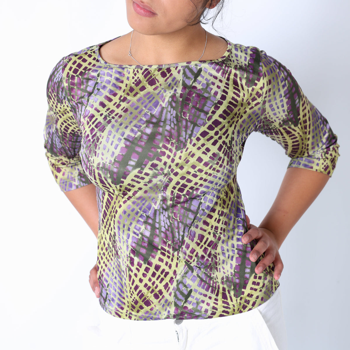 Light Green 90s Taifun Cami Pattern (M)
