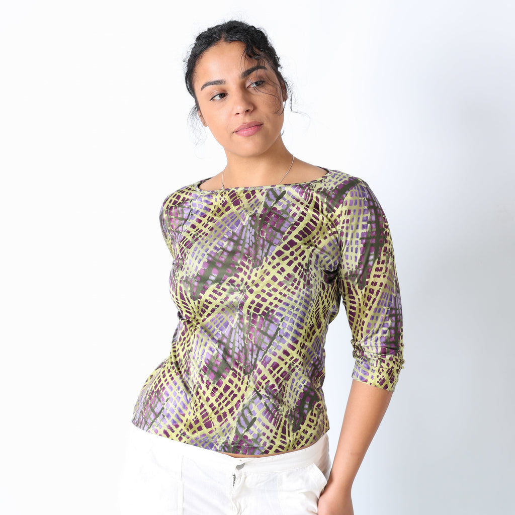 Light Green 90s Taifun Cami Pattern (M)