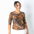 Brown Y2K Cami Pattern (M)