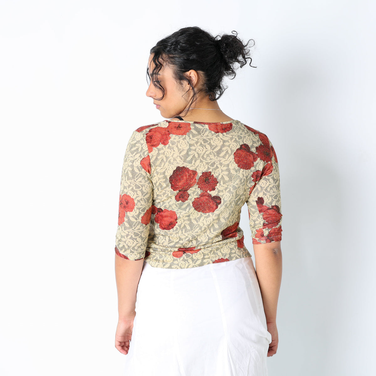 Gold 90s Monella Cami Floral Sparkle (L)