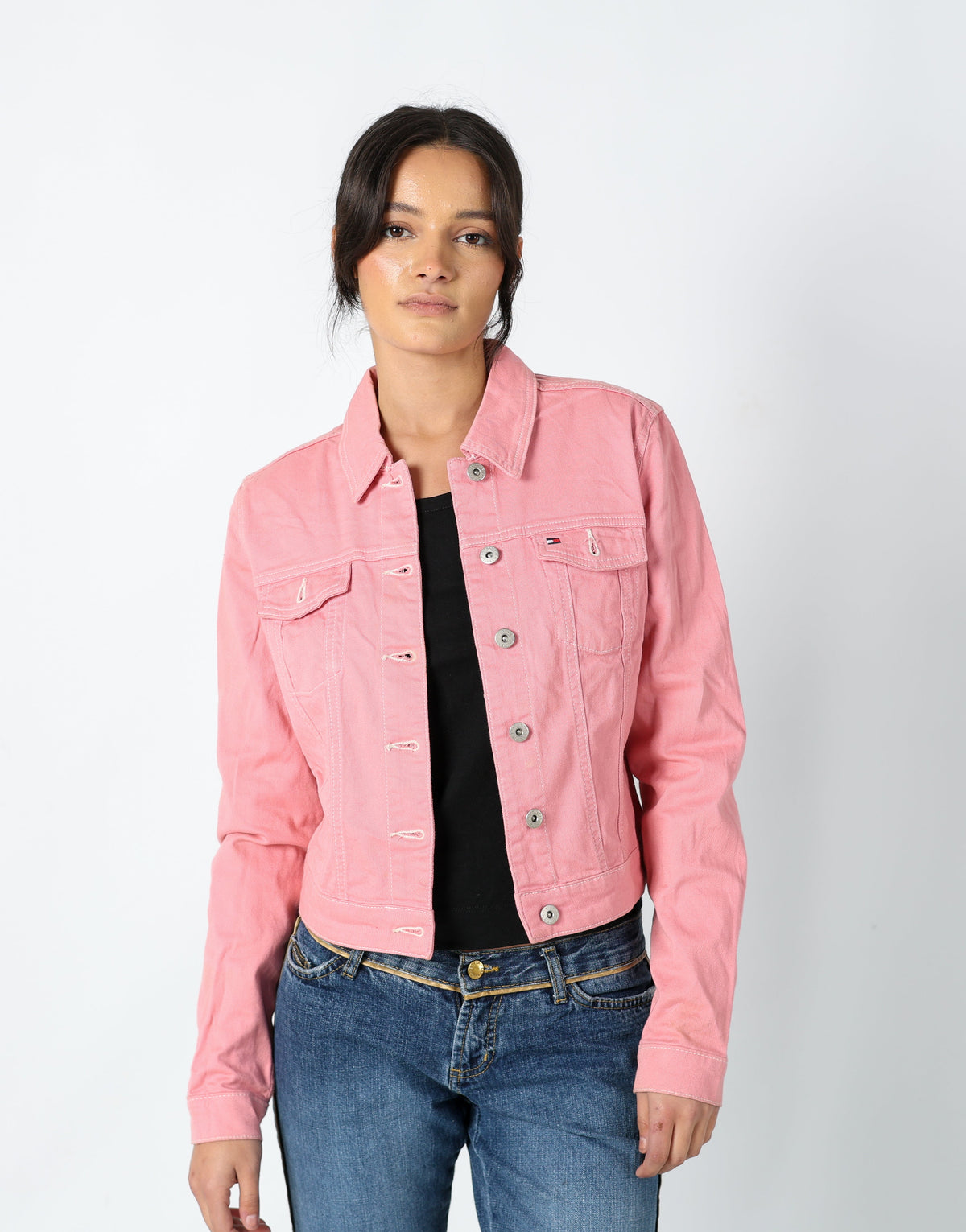 Pink 90s Tommy Hilfiger Light jacket (M)
