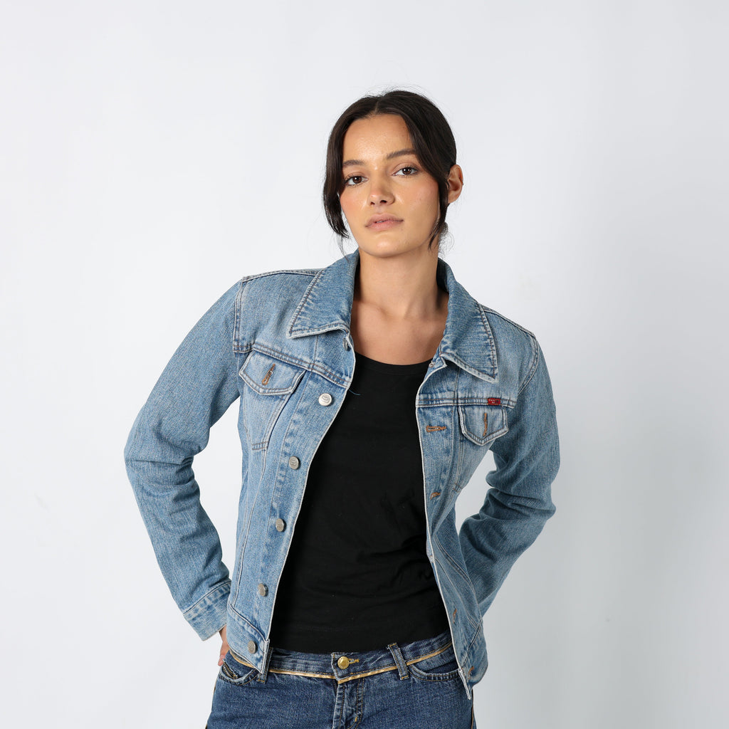 Light Blue Y2K ONLY Denim Jacket (M)