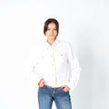Ivory 90s blu Light jacket Ribbed (M)