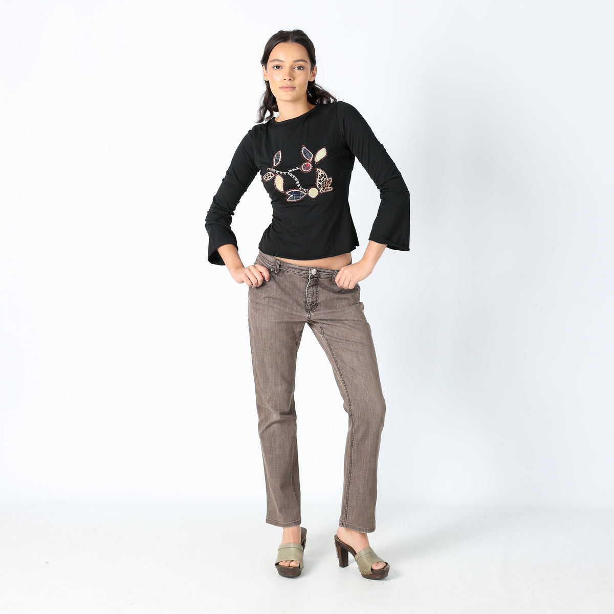 Brown 90s Max Mara Straight Jeans (8)