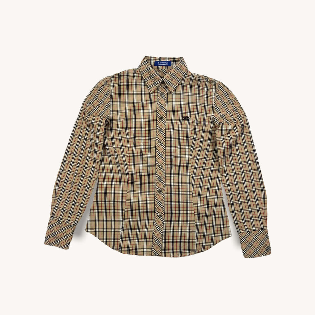 Burberry blue clearance label shirt