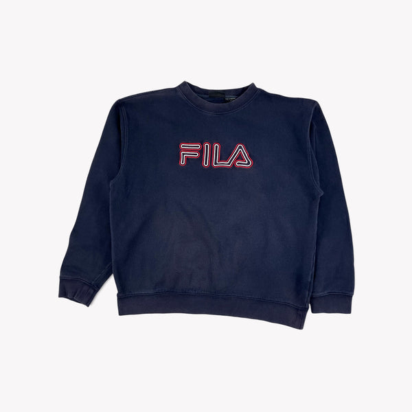 Fila navy shop blue sweatshirt