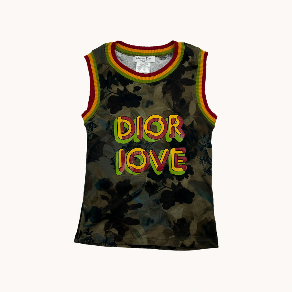 RARE 2004 John Galliano for Christian Dior Rasta 'DIOR LOVE' Vest ...