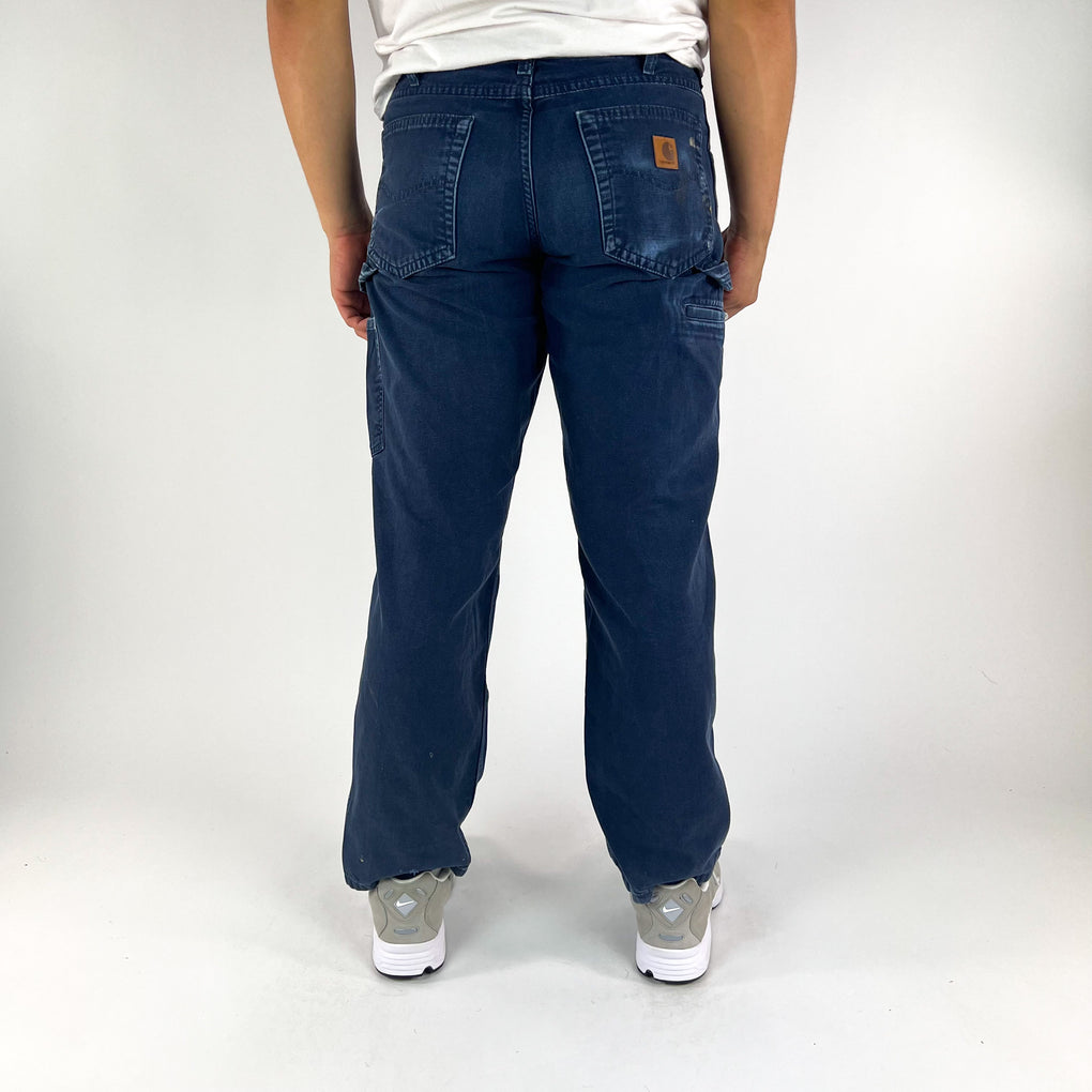 Carhartt pants sale navy blue