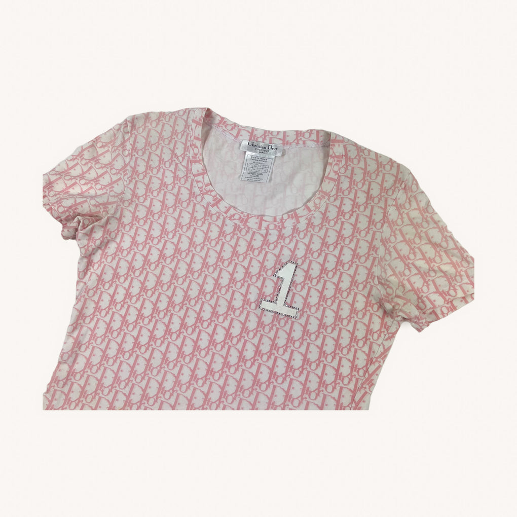 CD Icon RelaxedFit TShirt Pink Cotton Jersey DIOR  lupongovph